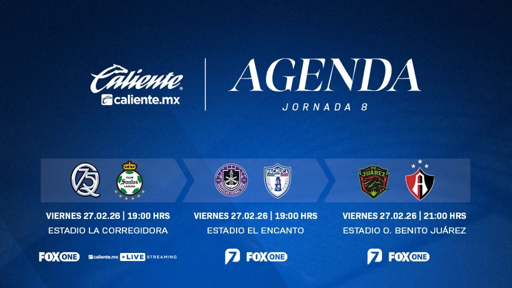 Liga MX Clausura 2026: Jornada 8 arranca con duelos HOY 27 de febrero