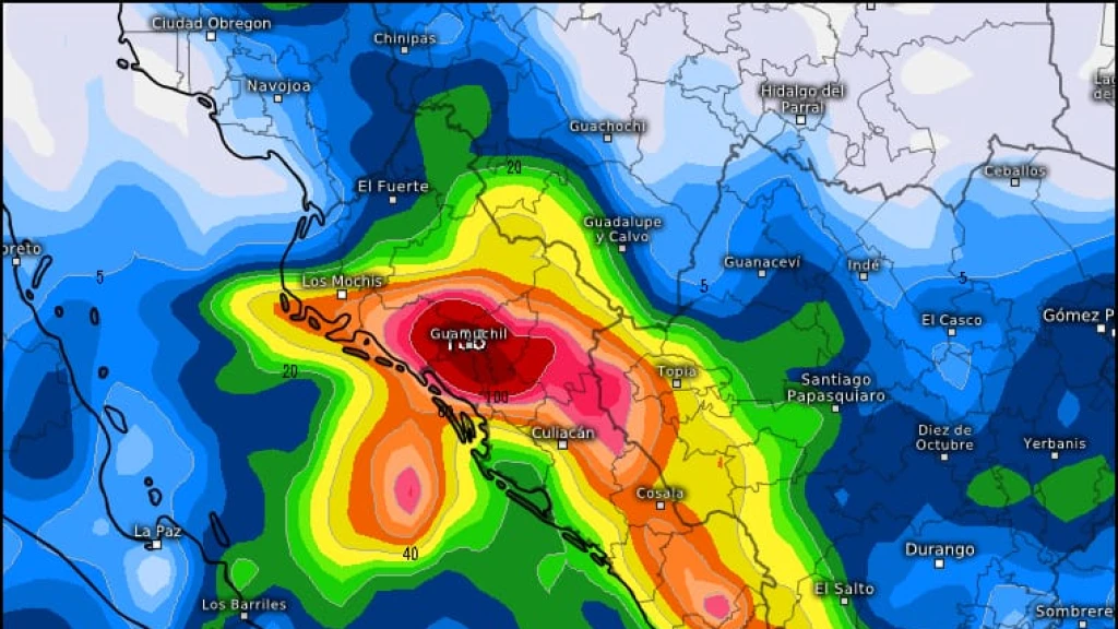 Prevé Protección Civil Sinaloa incremento de lluvias de fuertes a intensas durante el fin de semana