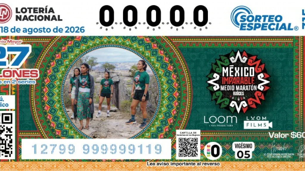 Lotería Nacional Honra a 'México Imparable': Billete Conmemorativo Impulsa el Deporte Femenino y la Inclusión Social