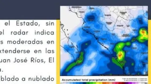 Protección Civil extiende pronóstico de lluvias muy fuertes a intensas hasta el 2 de octubre para Sinaloa