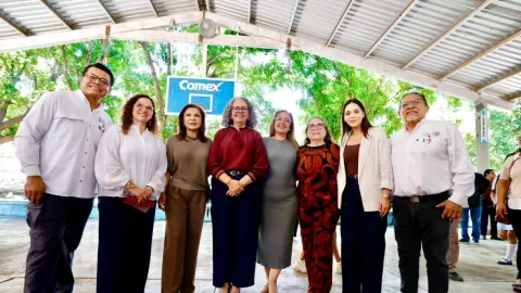 Compromete gobernadora la rehabilitación integral de la secundaria general Severiano Medina Moreno, en Culiacán